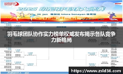 羽毛球团队协作实力榜单权威发布揭示各队竞争力新格局