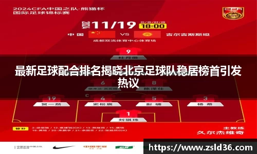 最新足球配合排名揭晓北京足球队稳居榜首引发热议