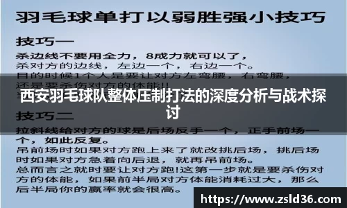 西安羽毛球队整体压制打法的深度分析与战术探讨